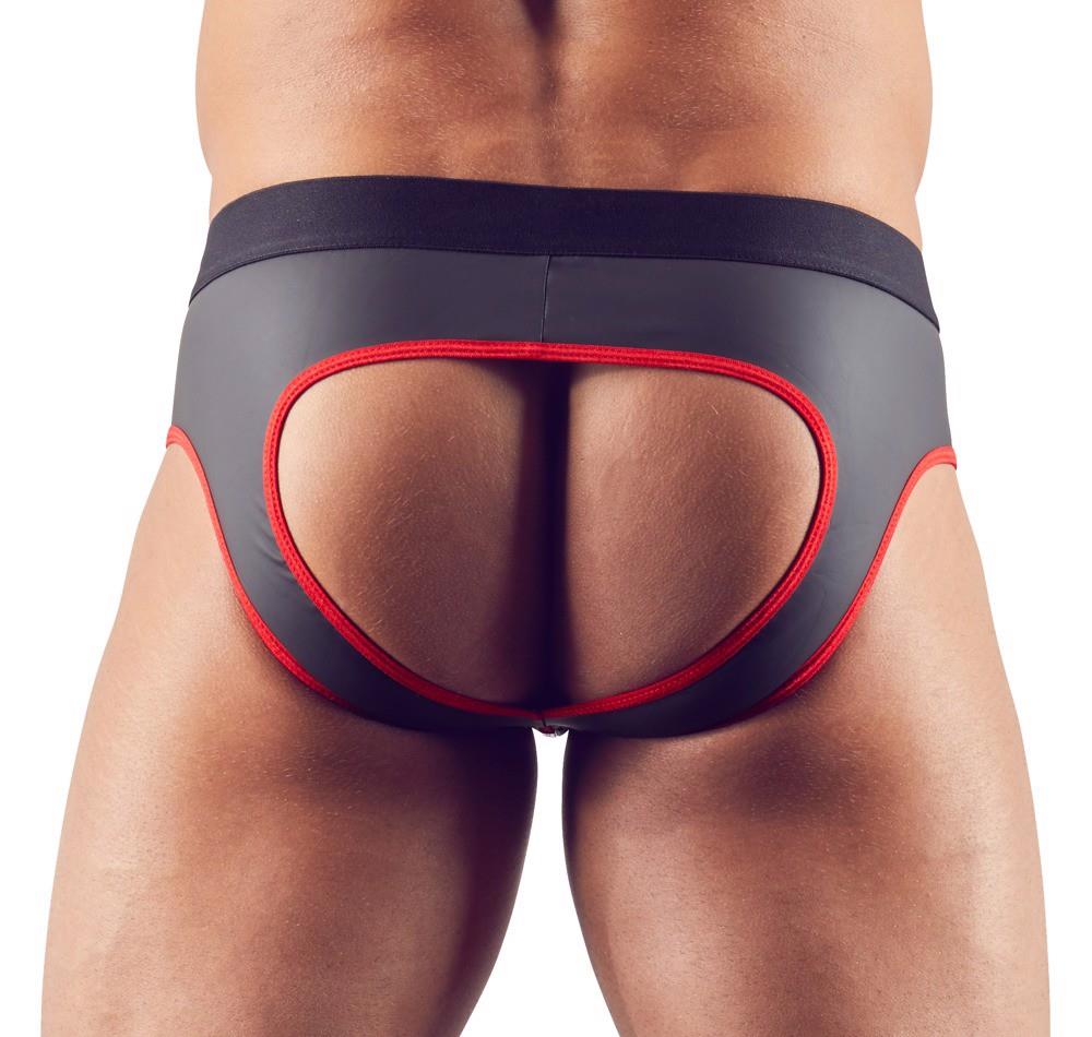 Jockstrap Svenjoyment pentru bărbați cu fermoar, neopren mat