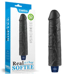 Lovetoy Softee Dildo Vibrator Realist Negru USB 24 cm