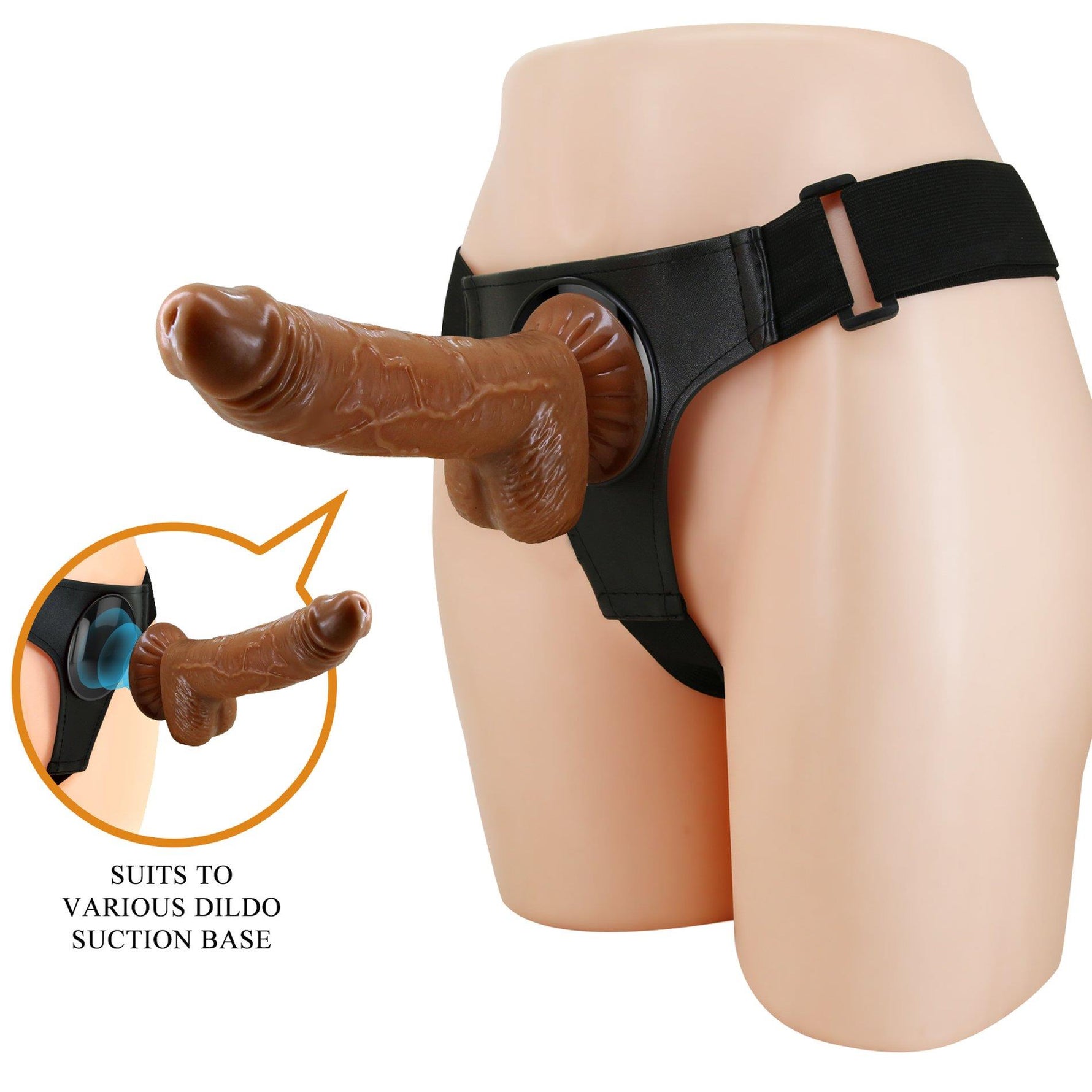 Curea de dans cu dildo Pretty Love Michael de 7 inch