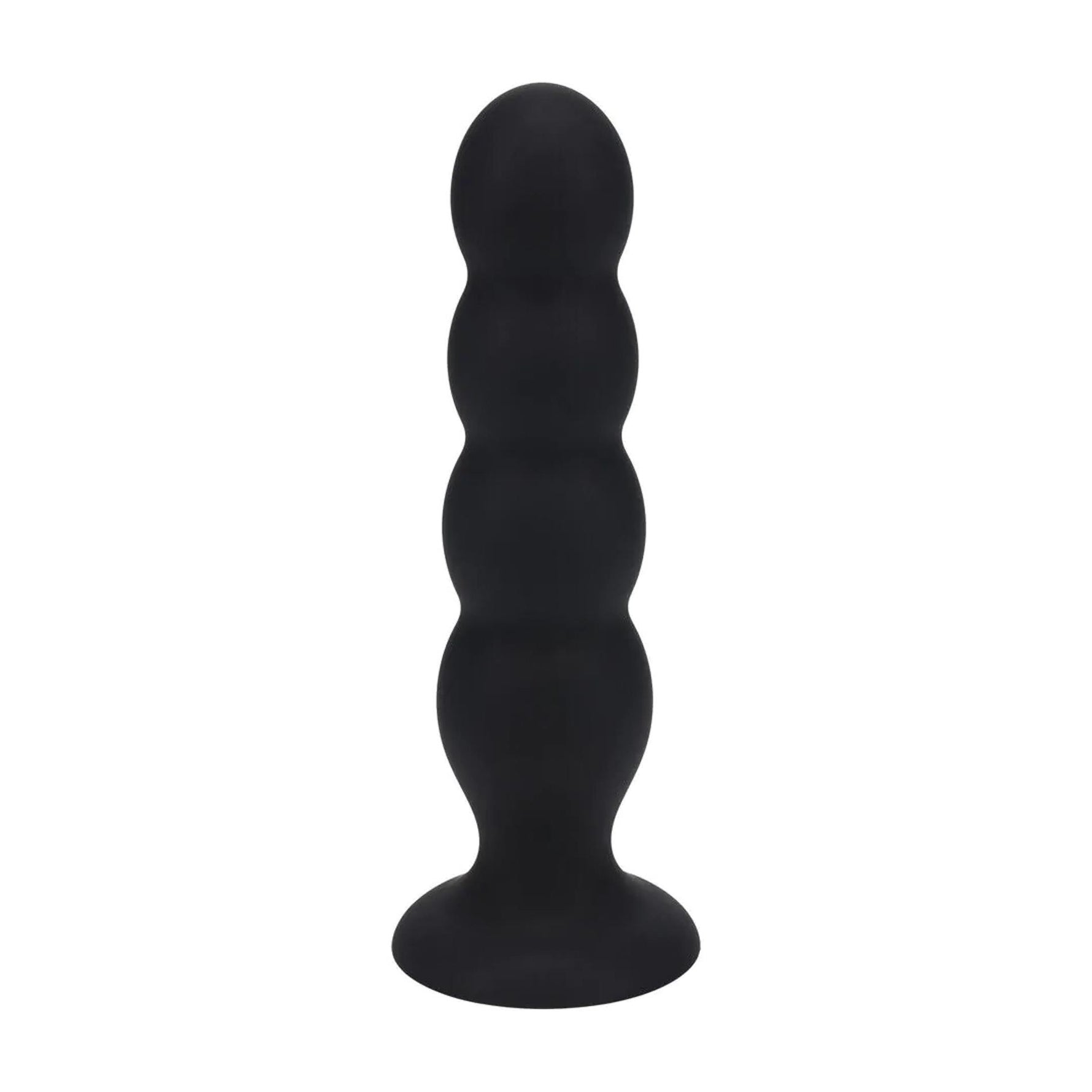 Dop anal cvadruplu din silicon Levelz XL cu zornăitoare, negru, 16,5 cm