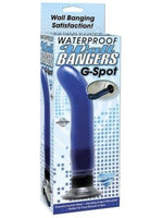Vibrator pentru punctul G Pipedream cu ventuză, impermeabil, albastru
