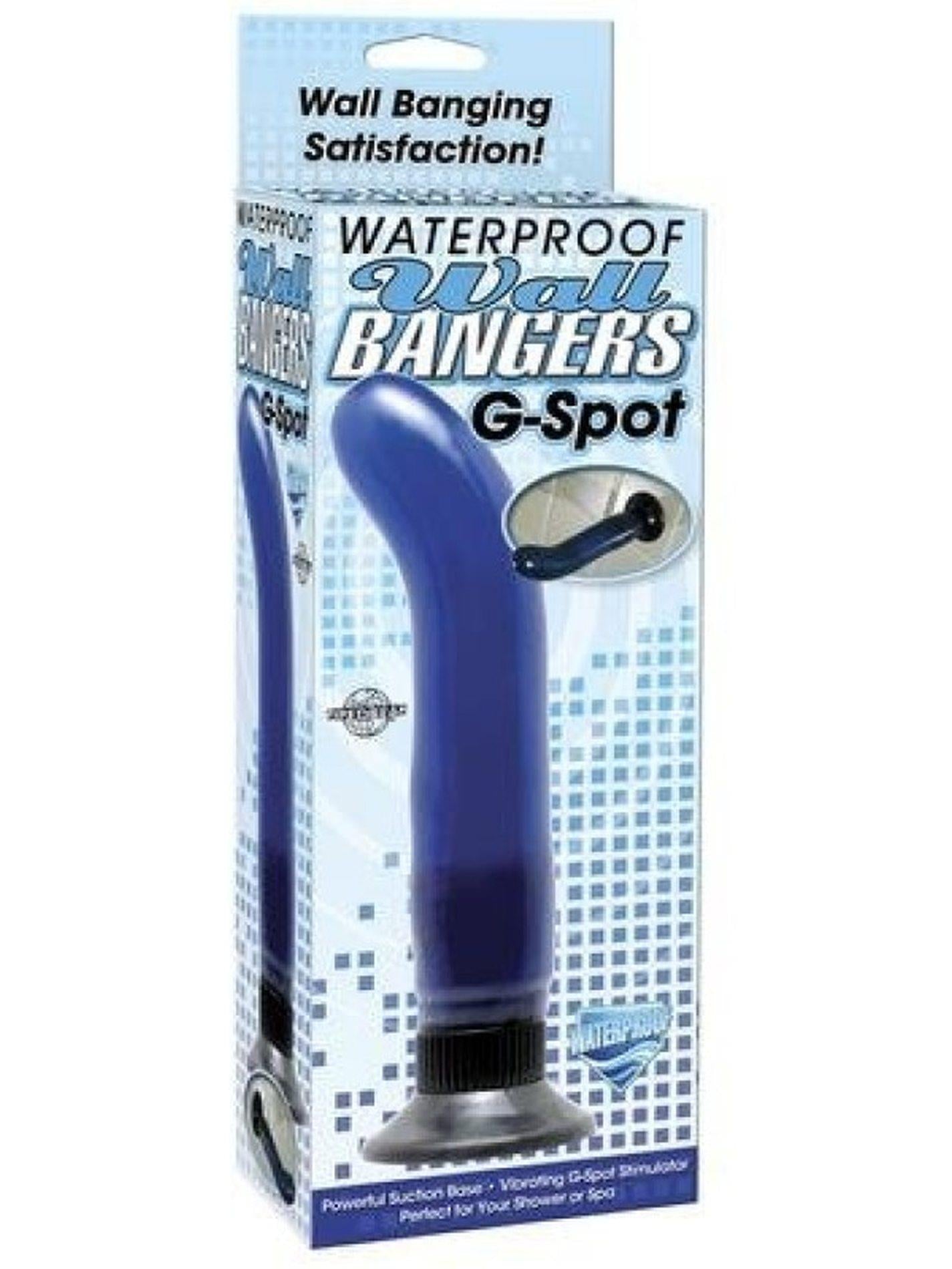 Vibrator pentru punctul G Pipedream cu ventuză, impermeabil, albastru