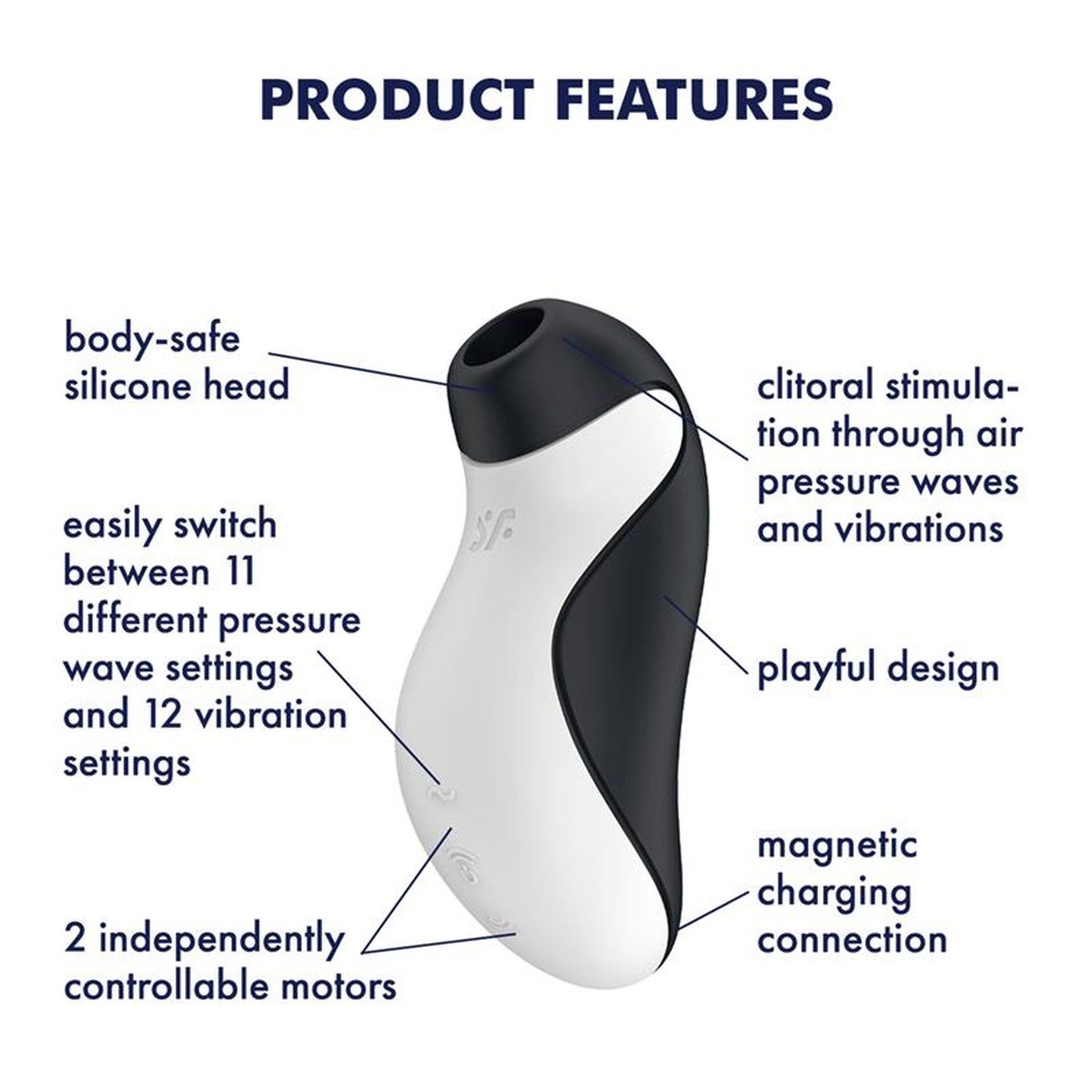 Stimulator clitoridian Satisfyer Orca Air Pulsation and Vibration