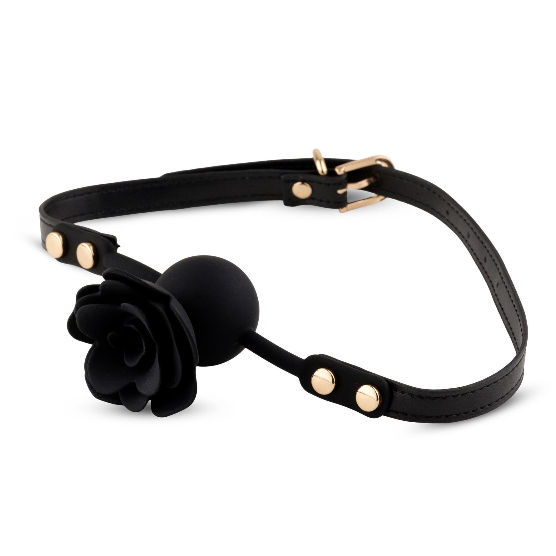 Băutură de siguranță din silicon Black Rose cu trandafir și canal 4,2 cm
