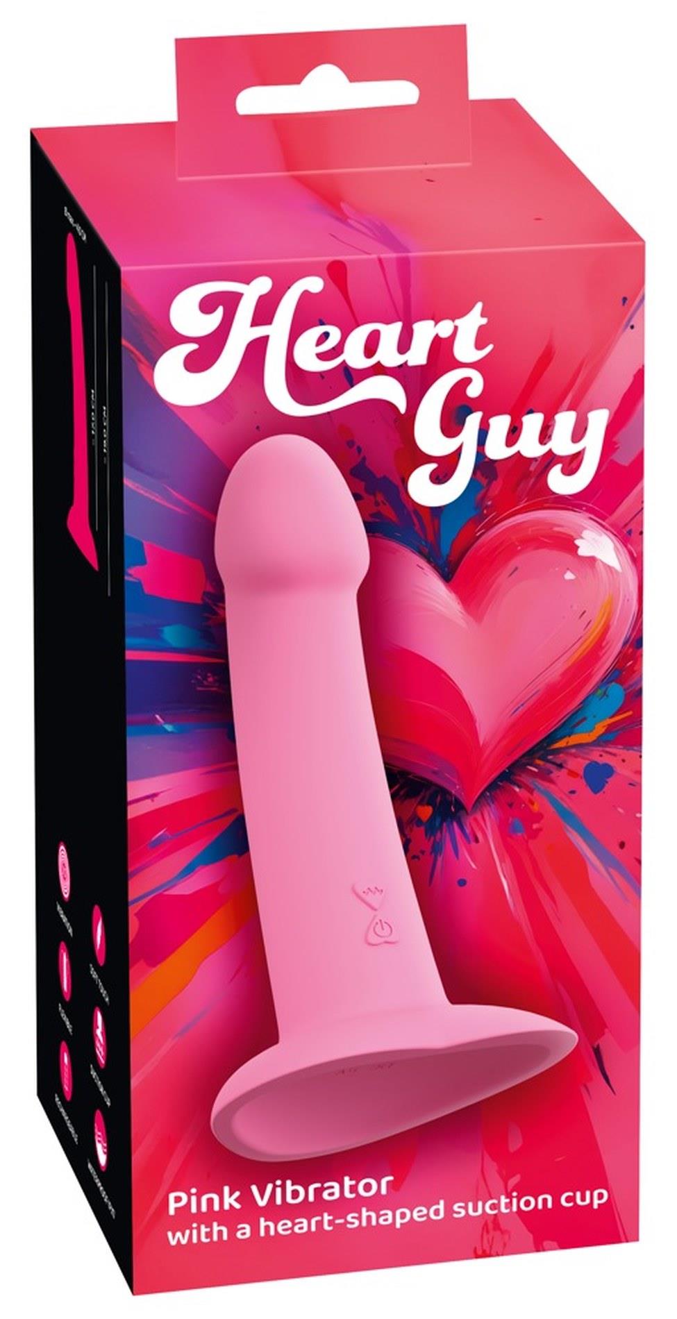 Vibrator You2Toys Heart Guy pentru punctul G, silicon roz, USB
