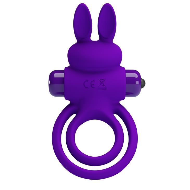 Inel vibrant Pretty Love violet cu 10 funcții
