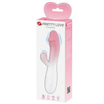 Vibrator Pretty Love Snappy Bunny roz deschis 19 cm 30 funcții