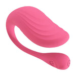 Vibrator Loveline pentru punctul G cu telecomandă, silicon, roz, 24 cm