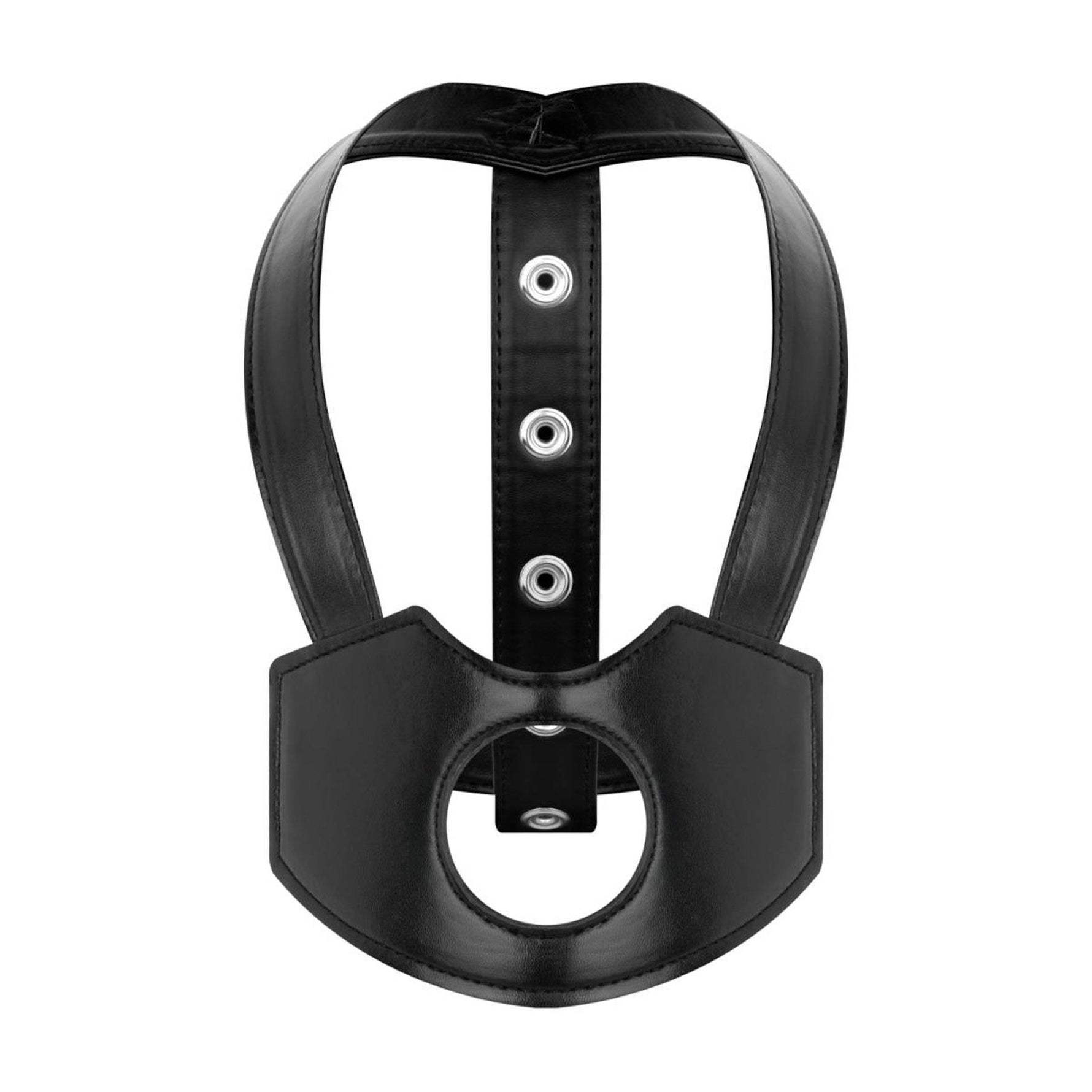 Ham de cap cu strap-on, negru, pentru dormitor, fantezii