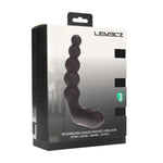 Stimulator de prostată vibrant, încălzit, flexibil, din silicon negru