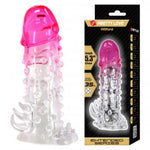 Extensie de penis Wilford Pretty Love 13,5 cm impermeabilă cu dop anal