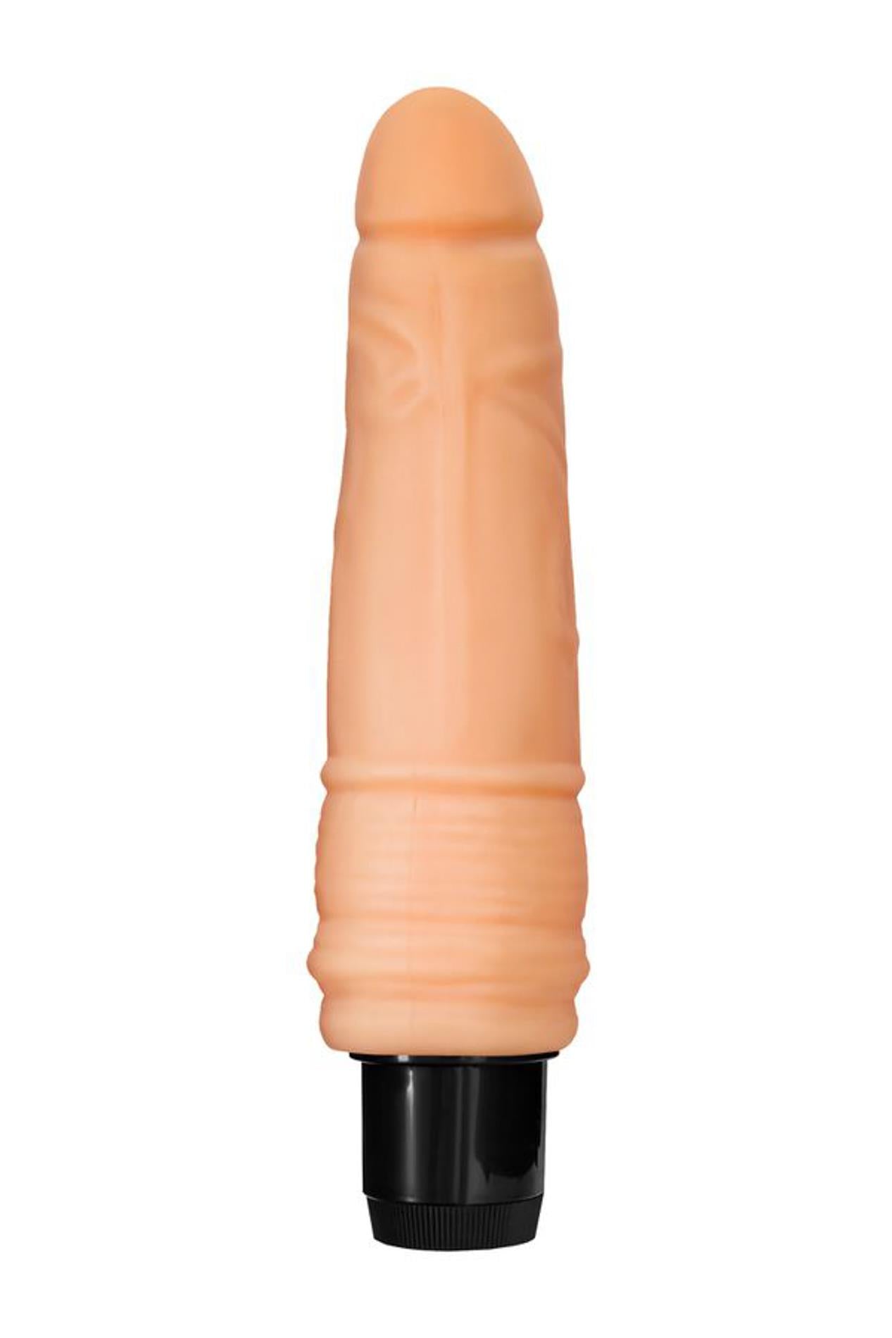 Vibrator realist cu inele, 19 cm, jucării