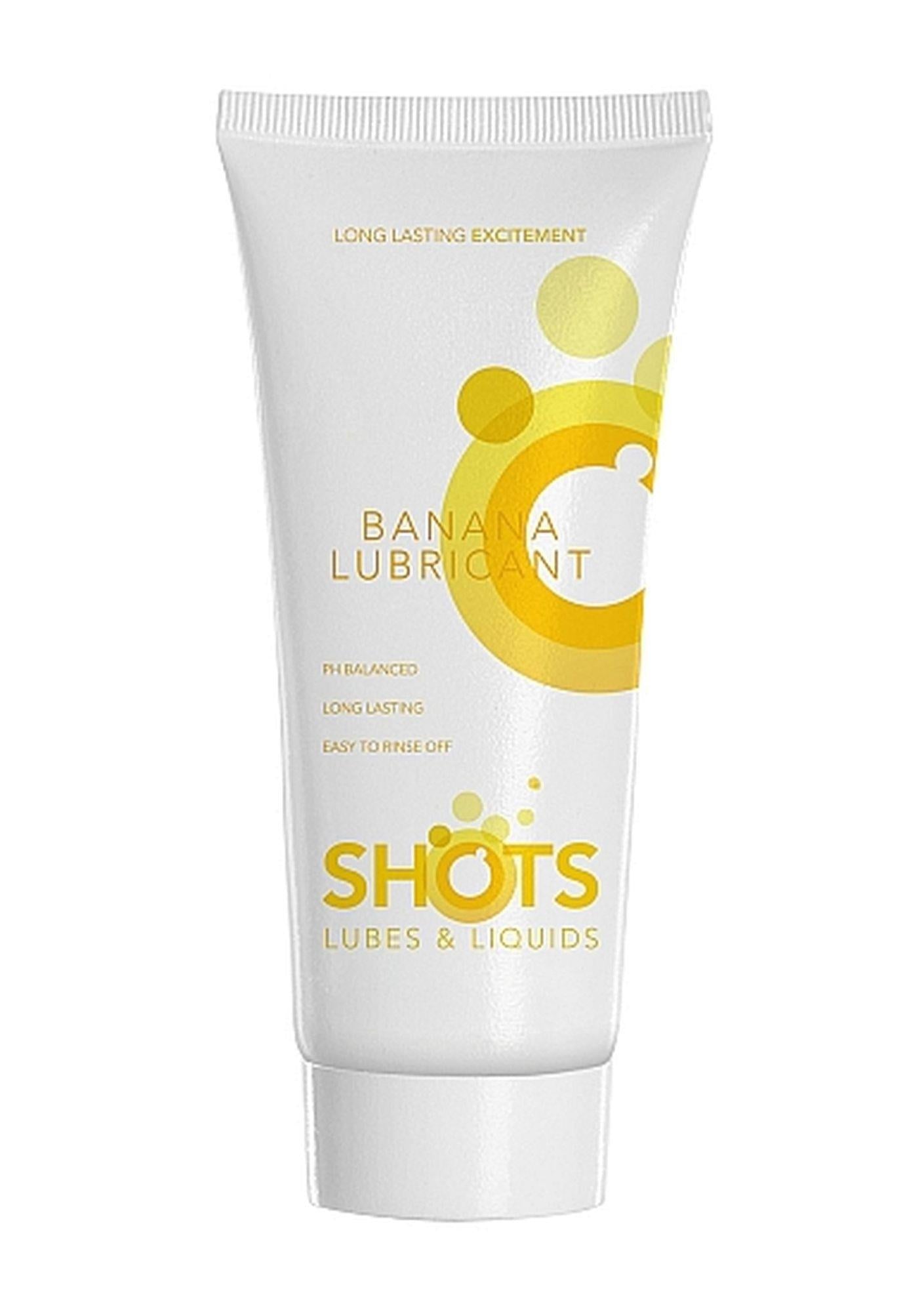 Lubrifiant cu aromă de banană ShotsToys 100 ml