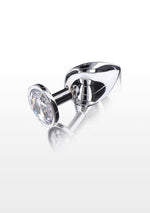 Plug anal Starlight Booty Jewel, ToyJoy, argintiu, mărime mare