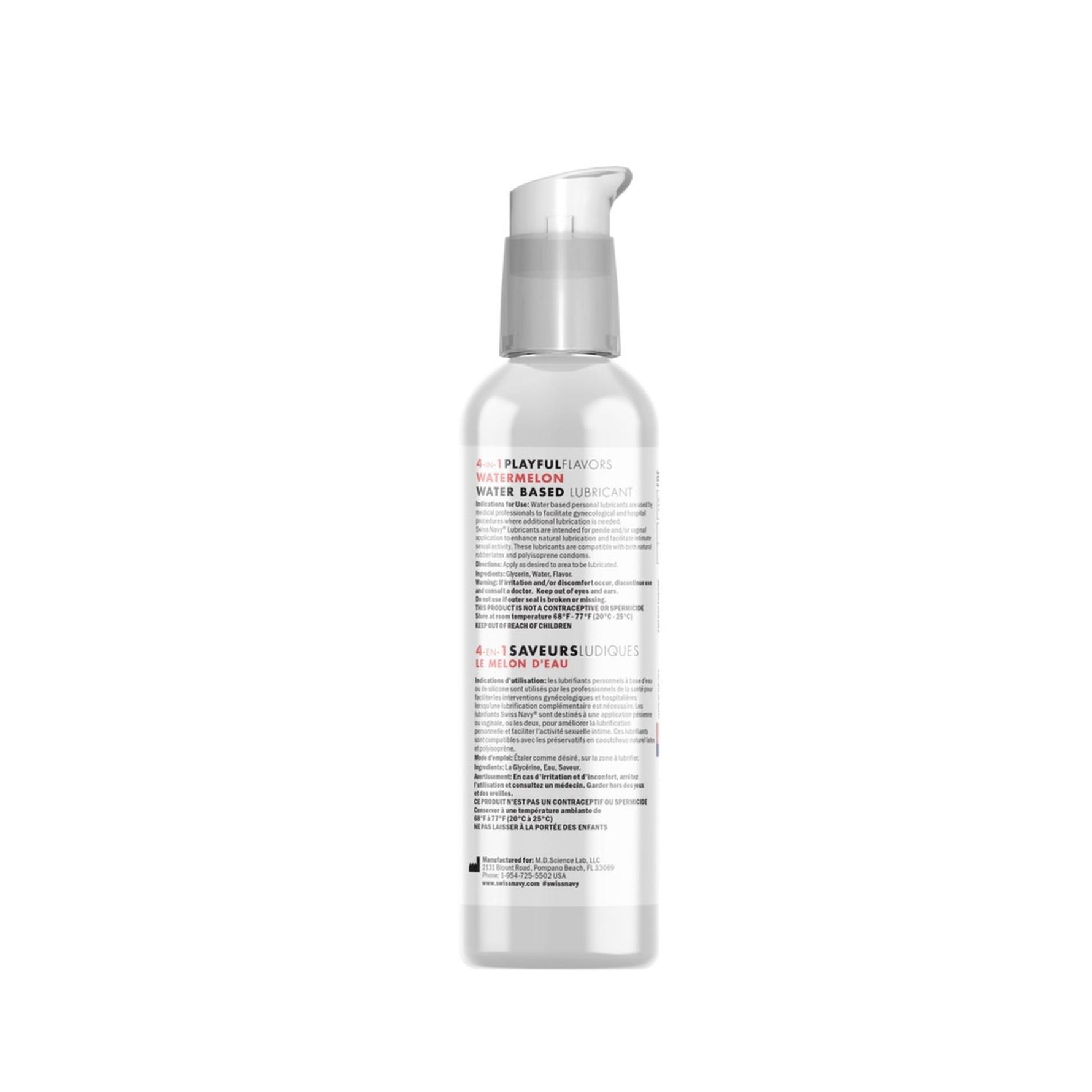 Lubrifiant 4 în 1 Swiss Navy cu pepene verde 118 ml