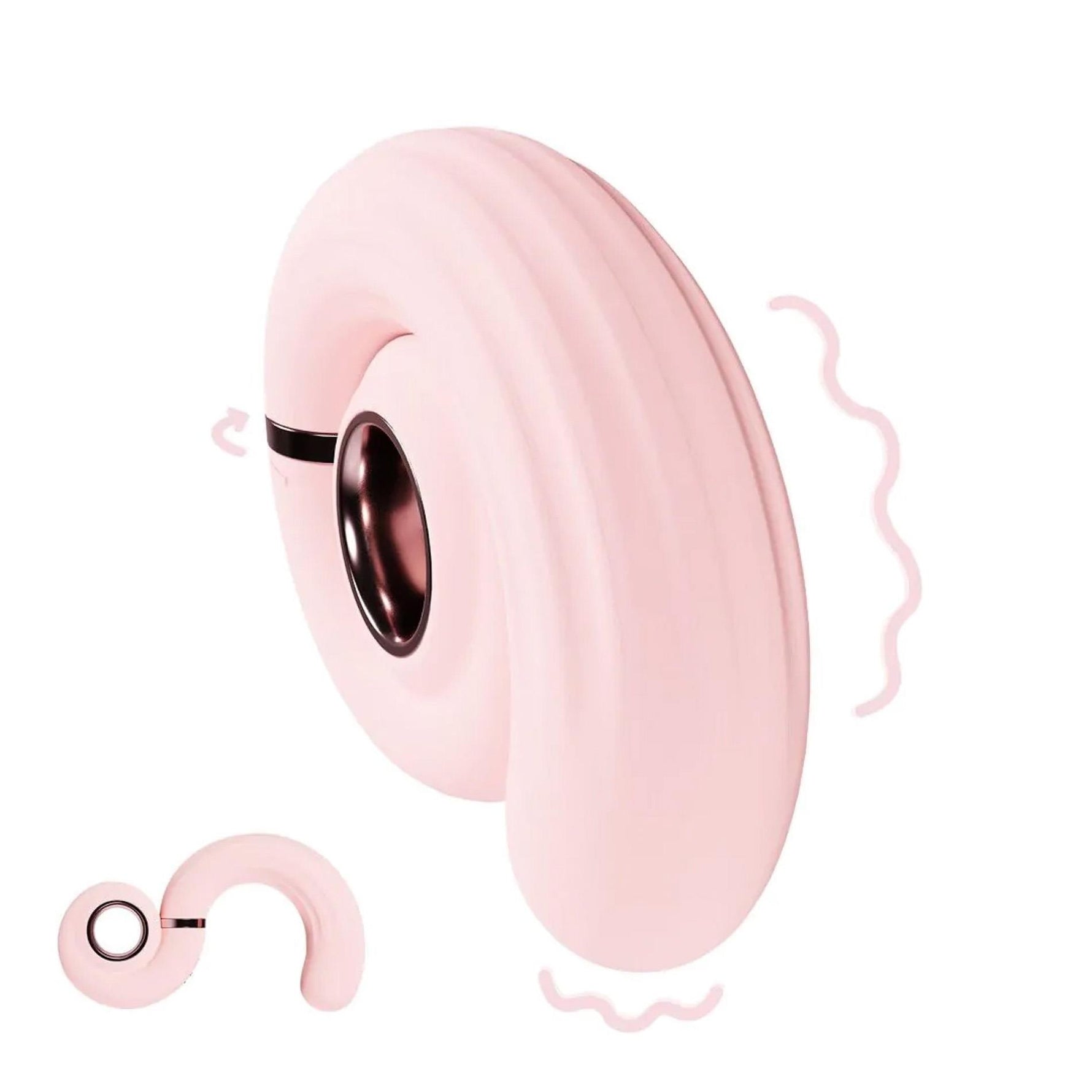 Vibrator rotativ Tourner Loveline roz 11,8 cm