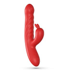 Vibrator Crushious Lapin Bunny cu glisare, roșu, USB