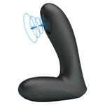Vibrator anal Pretty Love Archenemy cu 12 pulsații, silicon, USB, negru