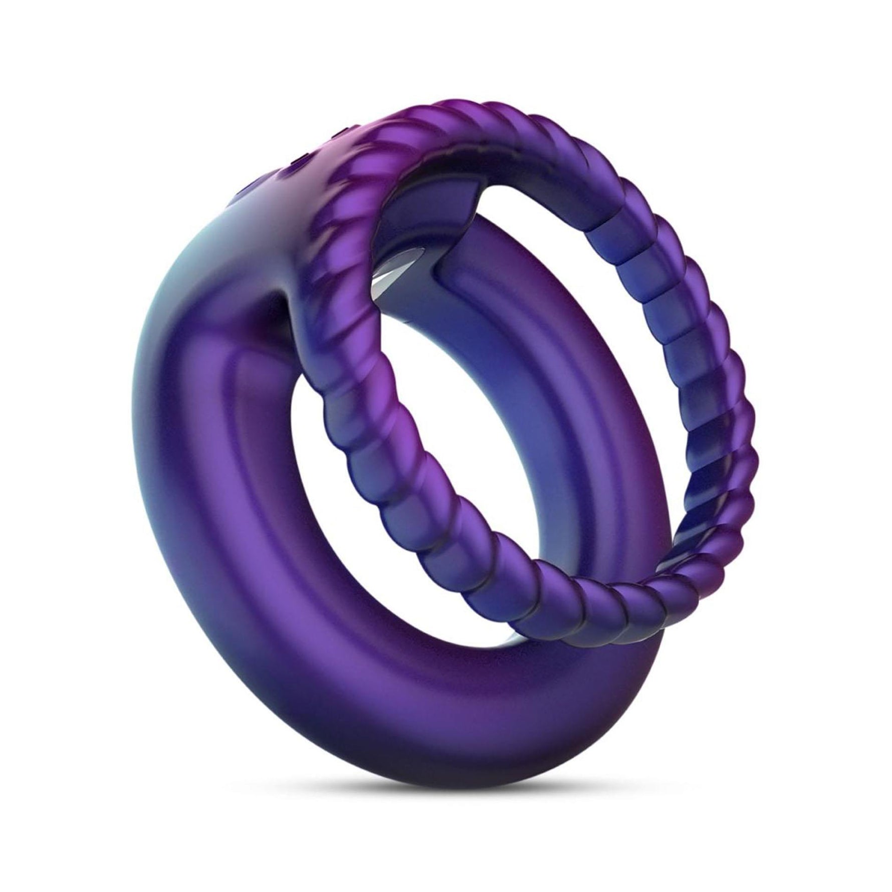 Inel vibrant USB Hueman Jupiter dublu violet