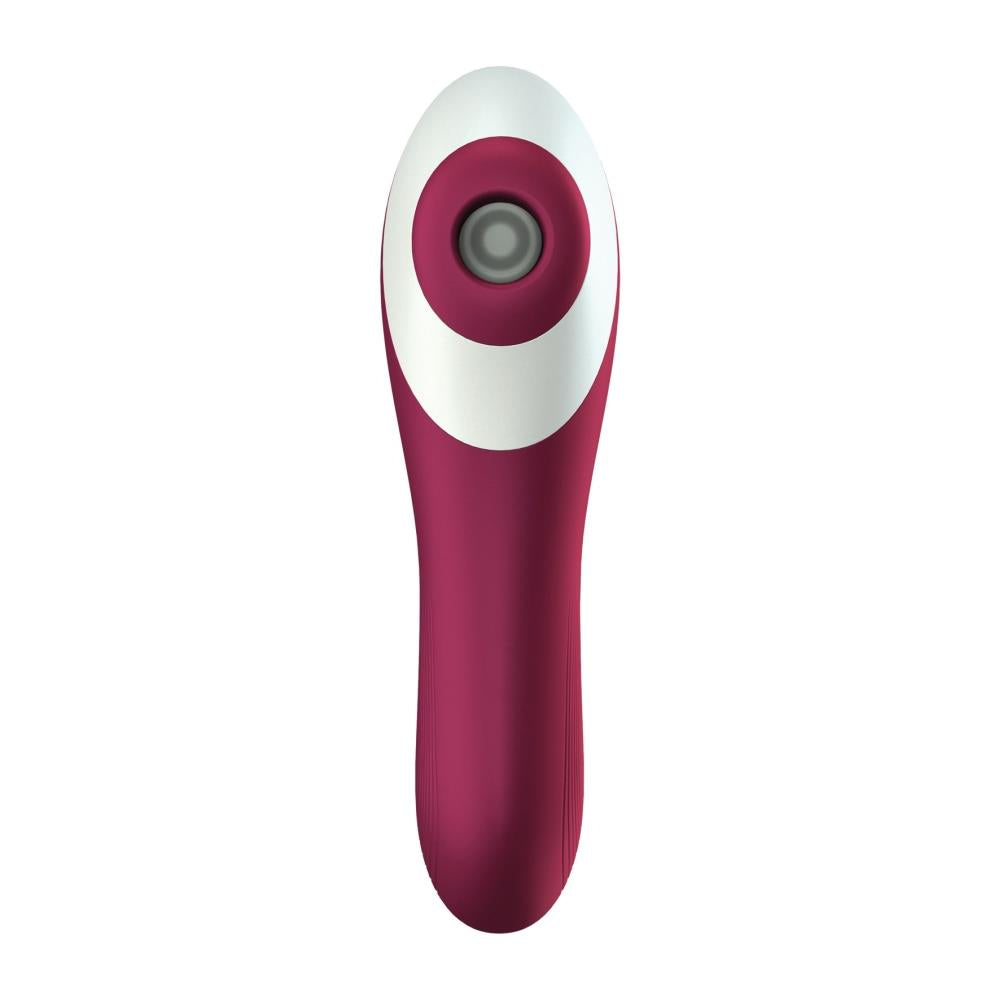 Stimulator Satisfyer Dual Crush cu undă de presiune USB din silicon