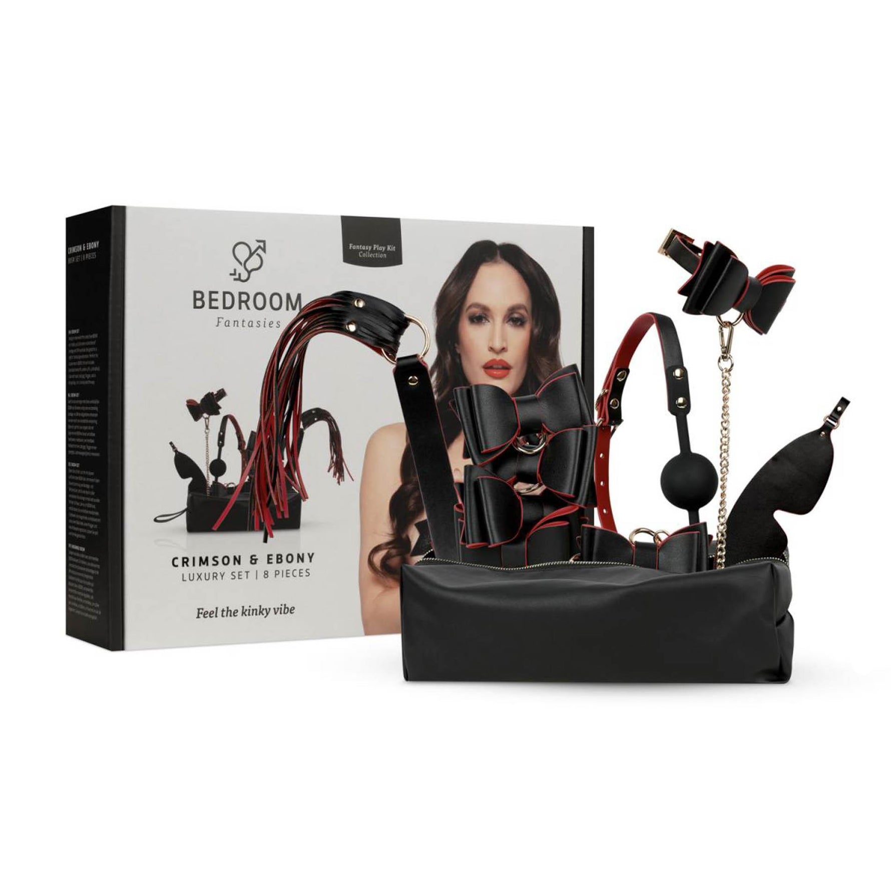 Set de lux BDSM cu 8 piese, Fantezii de dormitor, negru