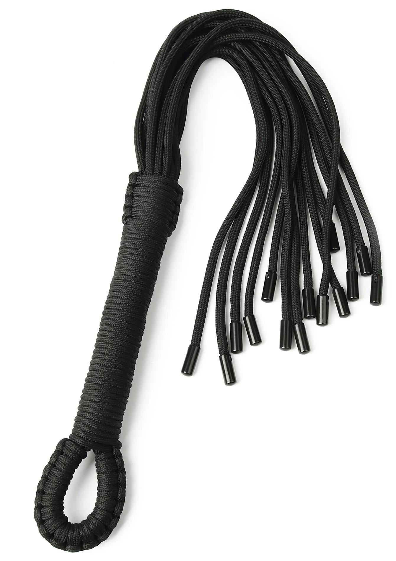 Taboom Flogger cu noduri, nailon negru