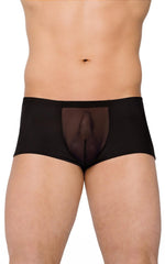 Pantaloni scurți erotici SoftLine din plasă, negri, XL