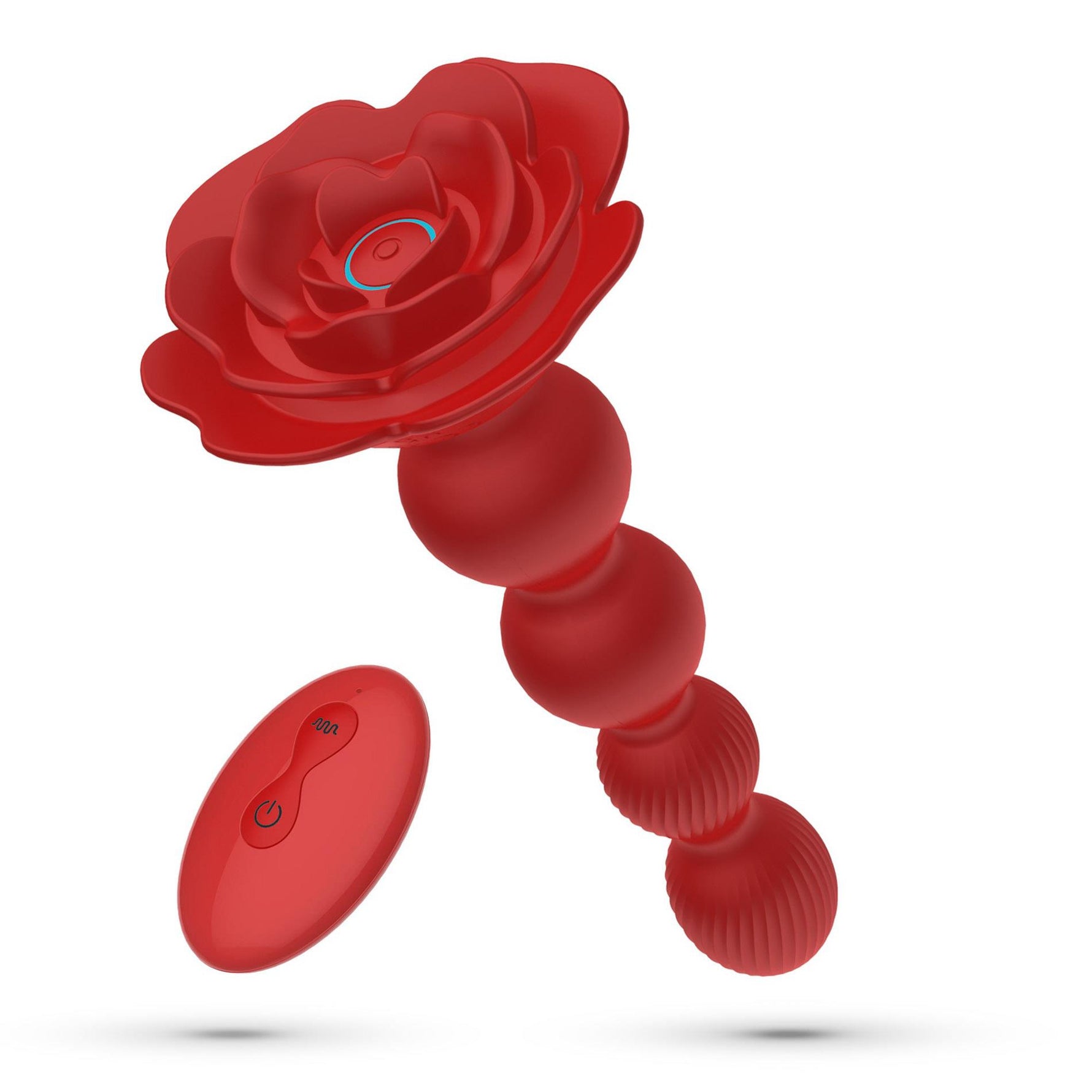 Plug anal rotativ Crushious Rosaline cu telecomandă, silicon, 19cm