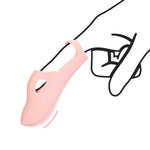Vibrator pentru deget Loveline din silicon, roz