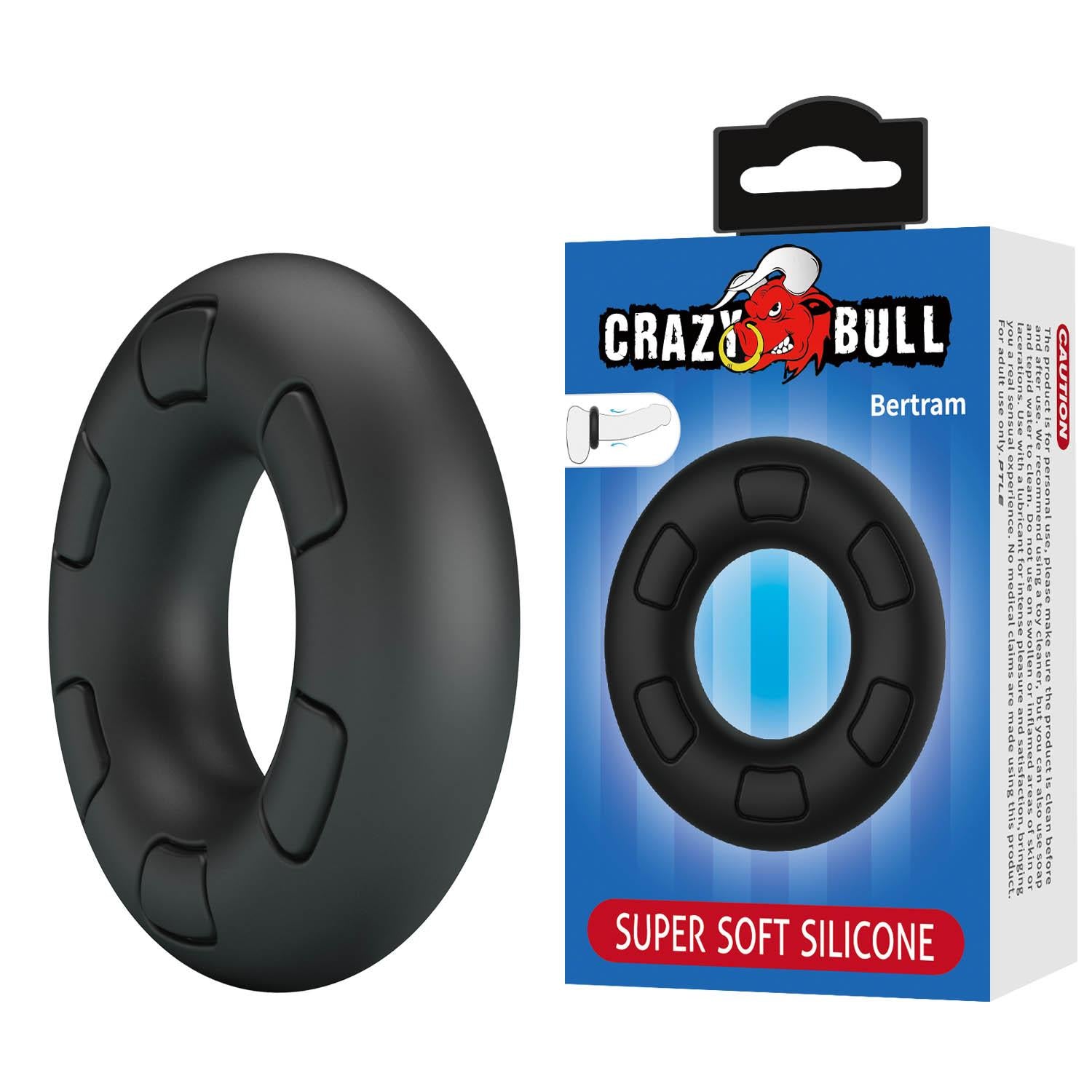 Inel pentru penis Crazy Bull Bertram din silicon super moale