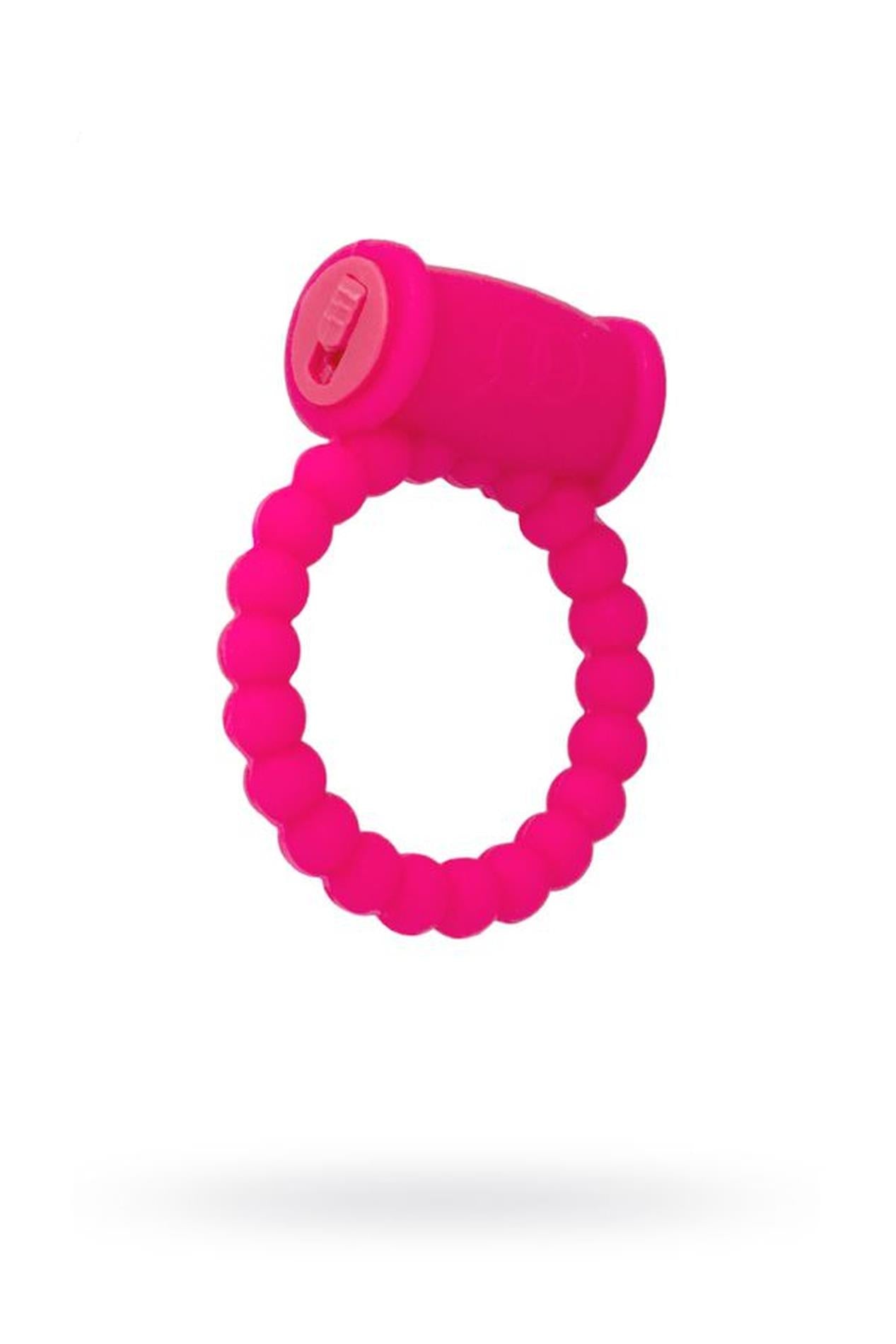 Inel vibrant pentru penis AToys din silicon, roz, 3,5 cm