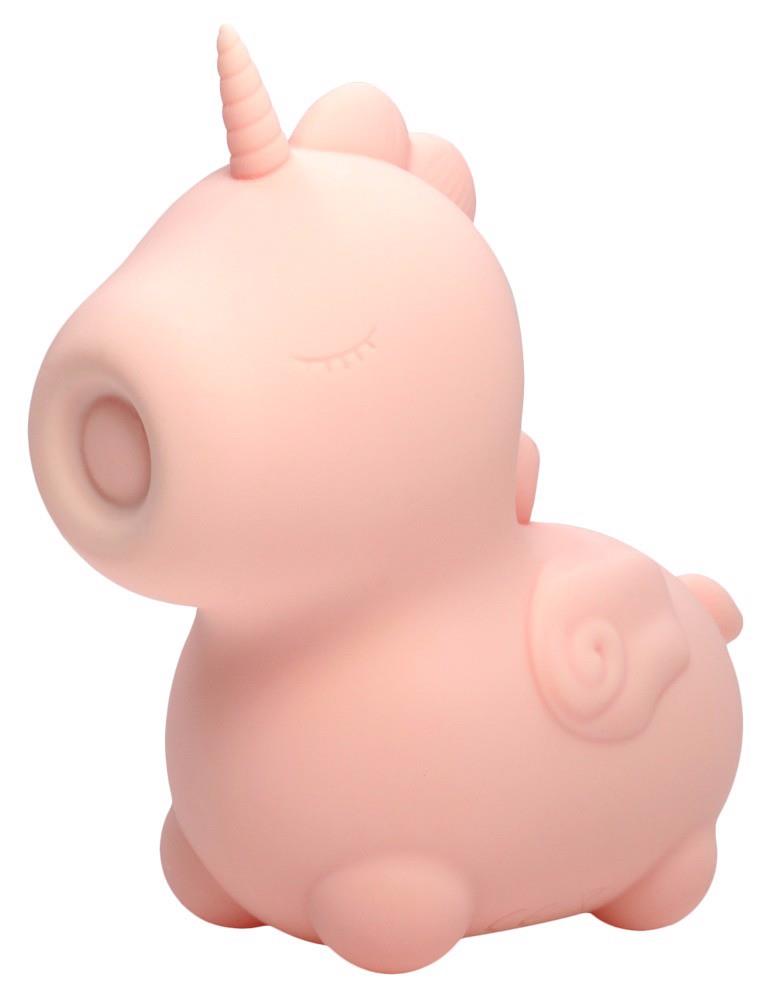 Stimulator clitoridian USB Unihorn Heart Throb din silicon, 9 cm