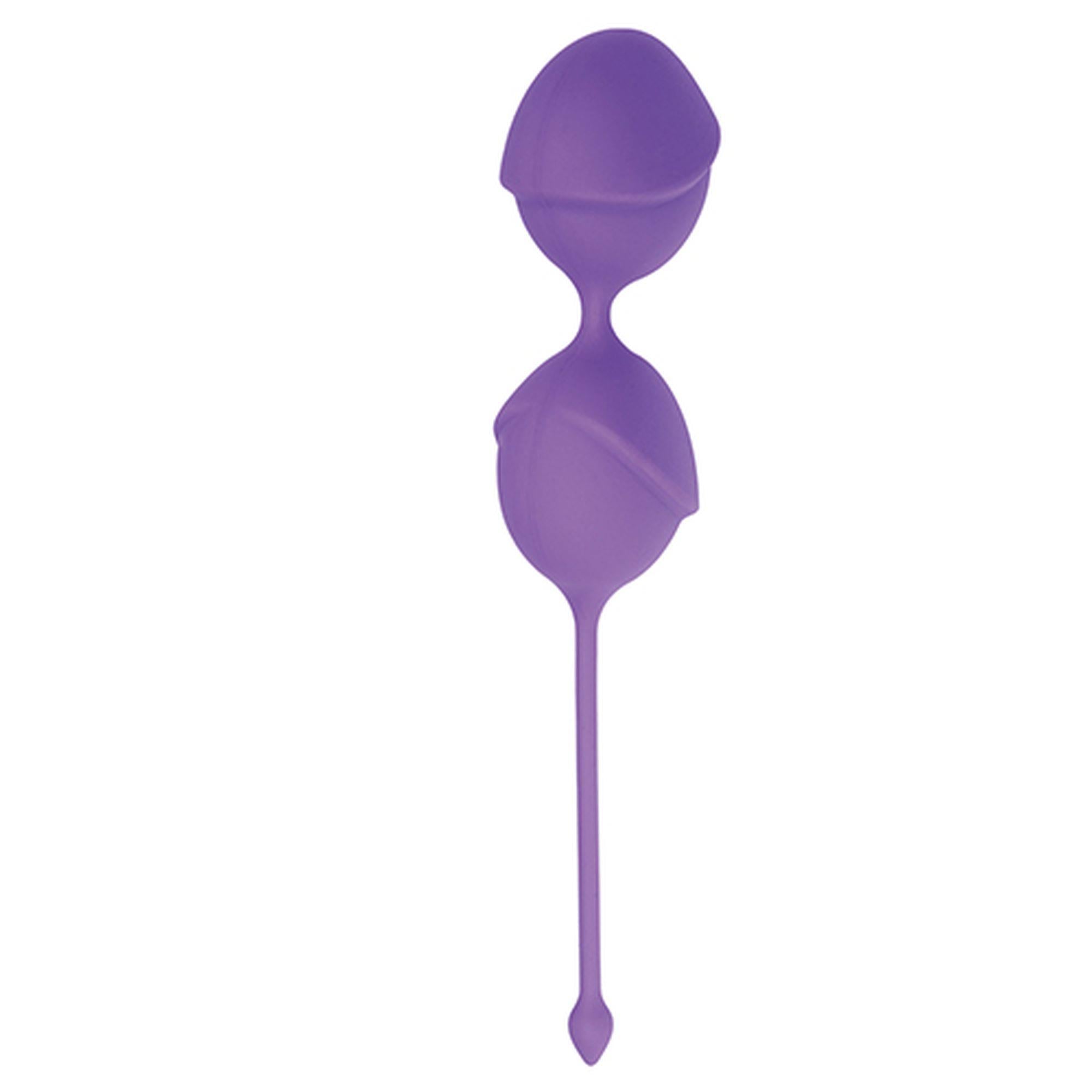 Bile din silicon Palline Delight Toyz4lovers violet 19,5 cm