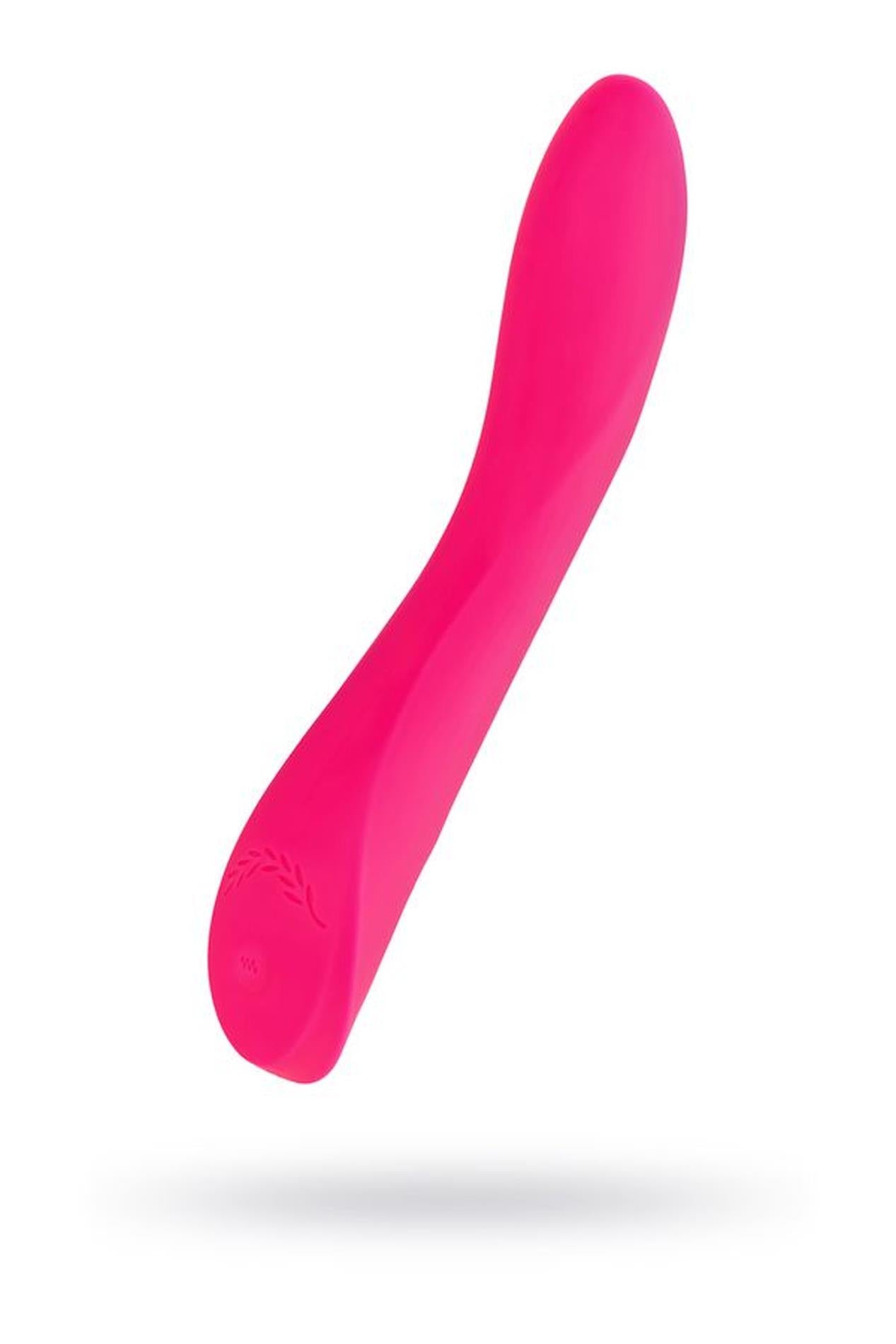 Vibrator JOS Twig pentru punctul G, silicon, roz, USB, 20,5 cm