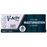 Cremă de masturbare caldă unisex Hot VActiv 50ml CBD