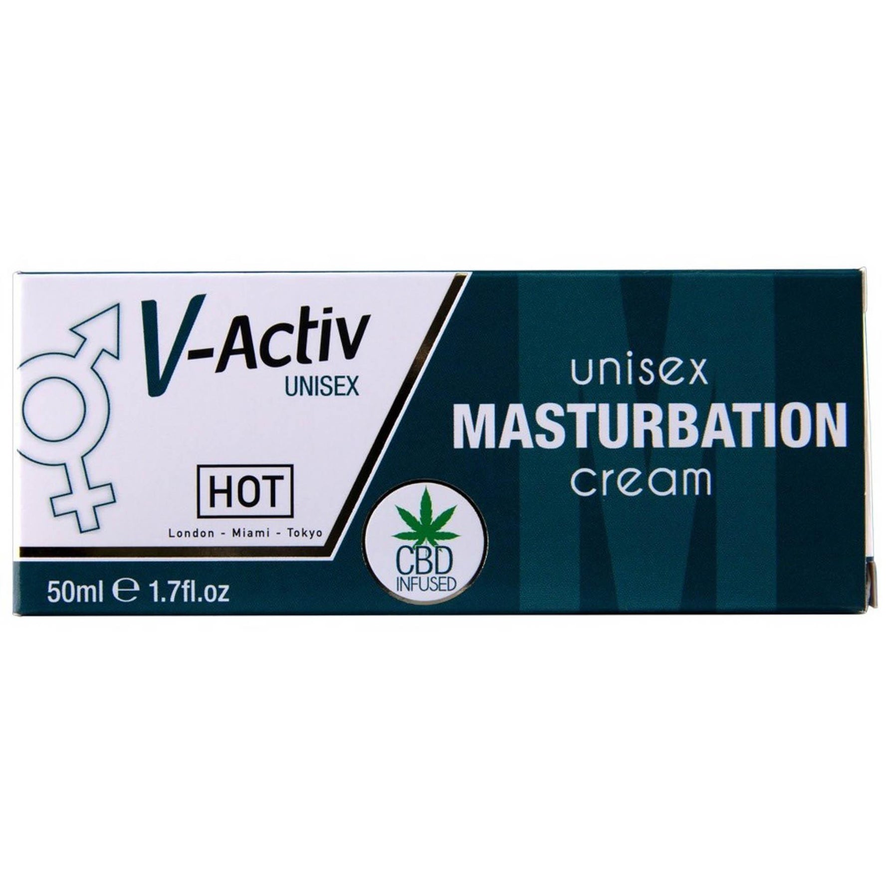 Cremă de masturbare caldă unisex Hot VActiv 50ml CBD