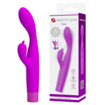 Vibrator flexibil din silicon pentru punctul G Pretty Love Josie, model iepuraș