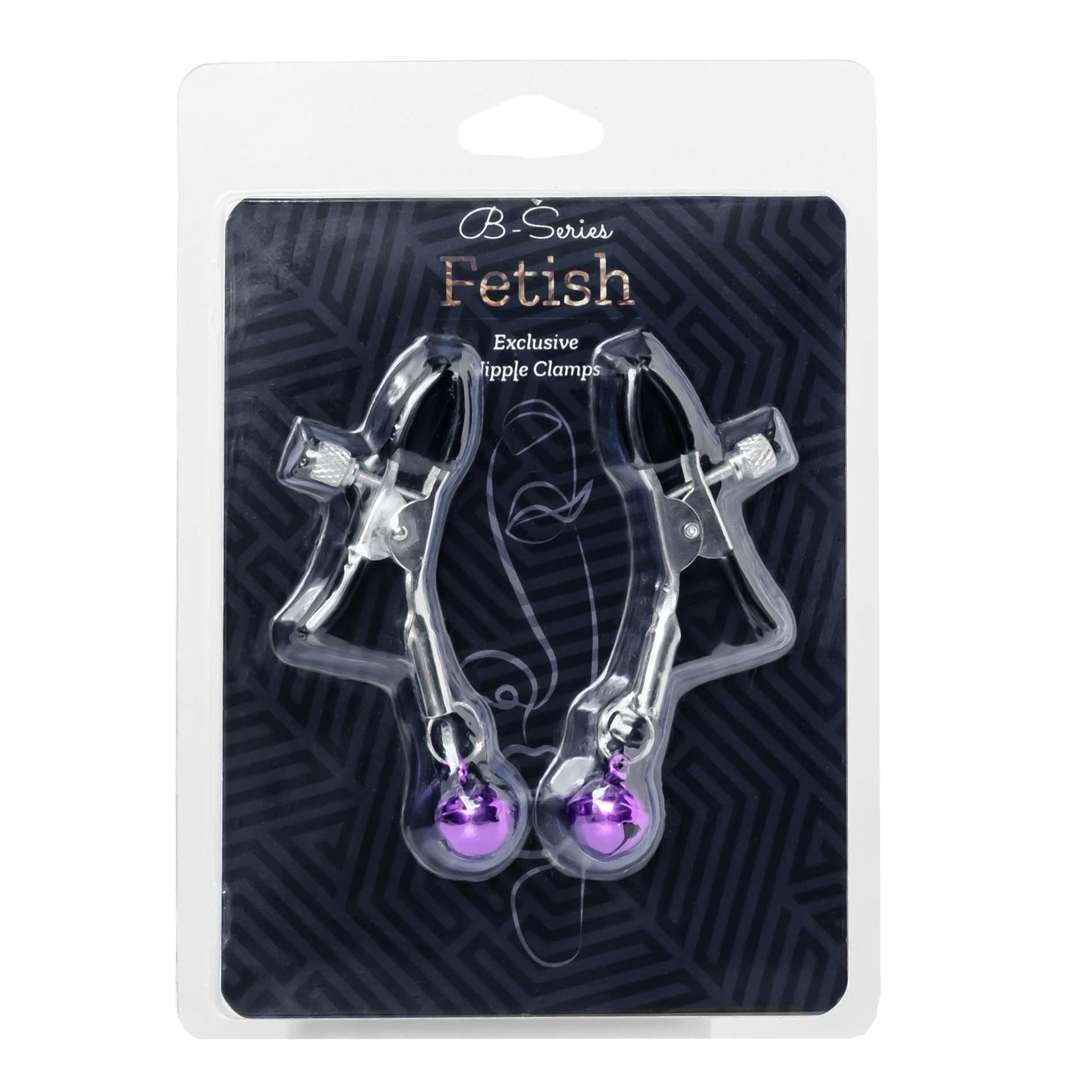 Cleme pentru mameloane cu pene reglabile exclusive Fetish seria B 17 7,5 cm