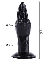 Sex cu mânere XL Hidden Desire negru 24 cm