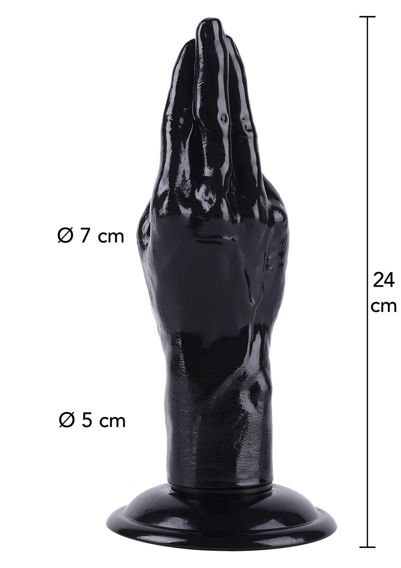 Sex cu mânere XL Hidden Desire negru 24 cm
