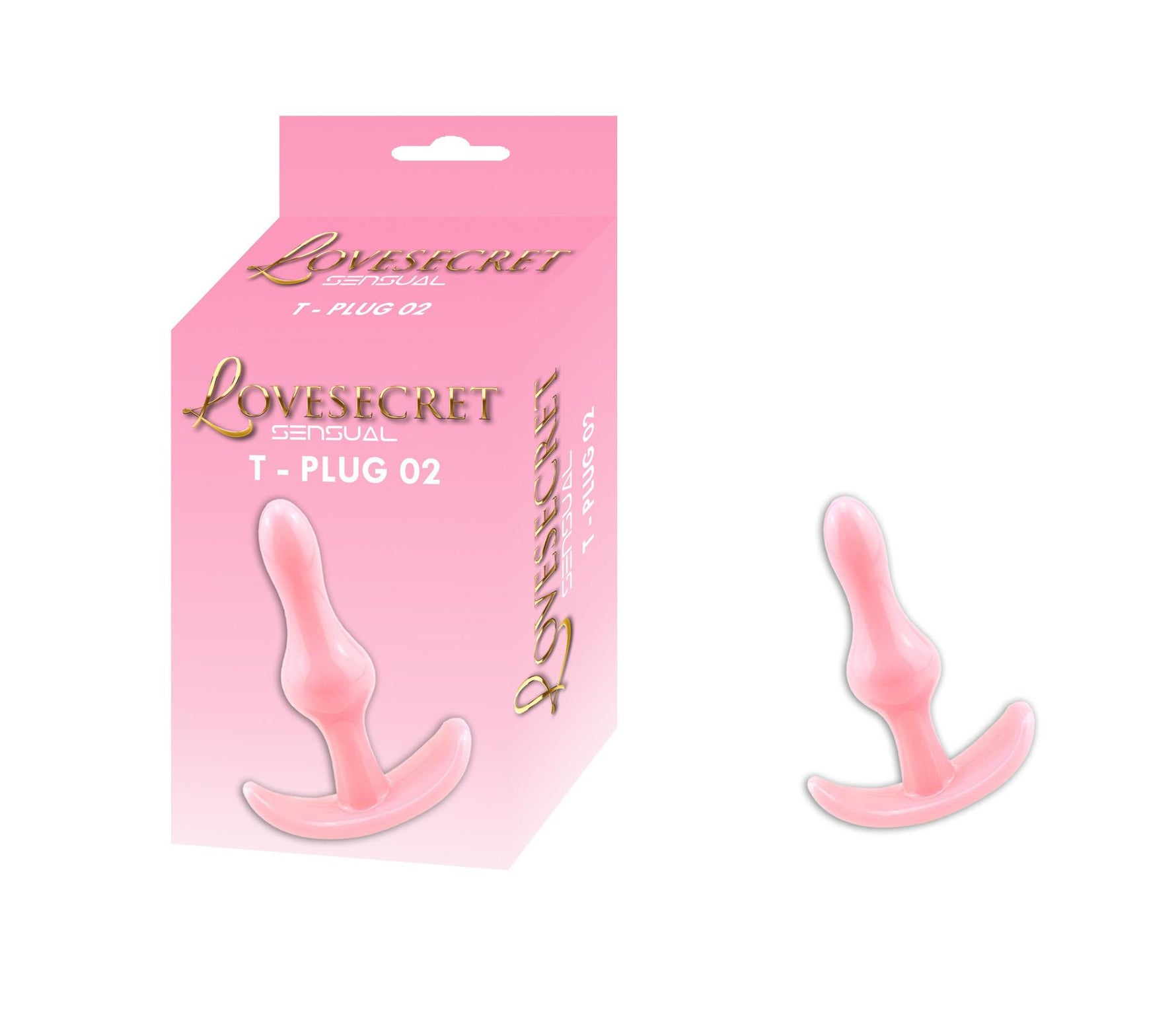 Plug anal Lovesecret T Plug roz 8,5 cm