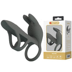 Inel vibrator Pretty Love Master din silicon, cu USB, 4 cm
