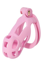 Cușcă pentru penis Hidden Desire roz, 10 cm, ABS