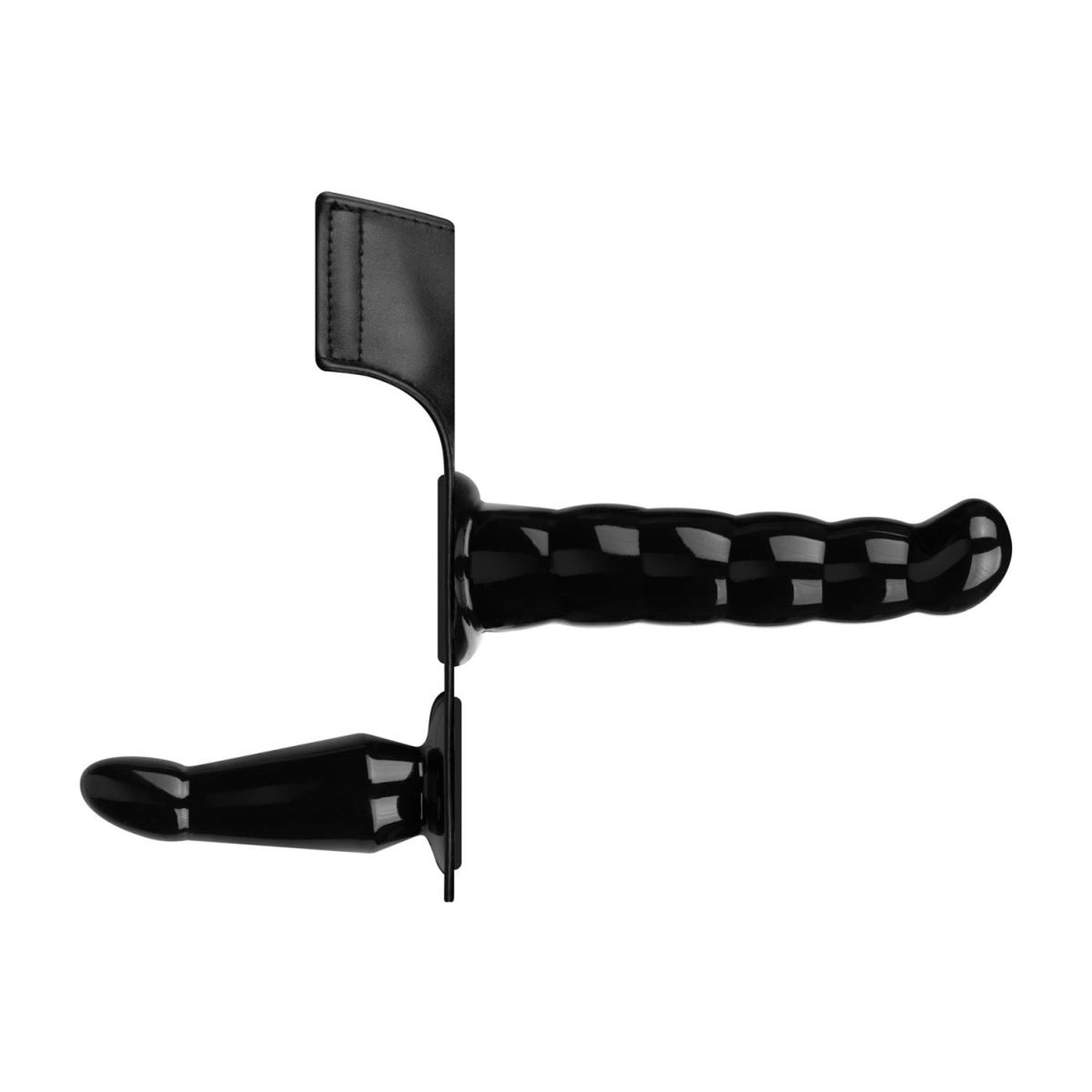 Set vibrator EasyToys Fetish Collection cu strap-on, negru