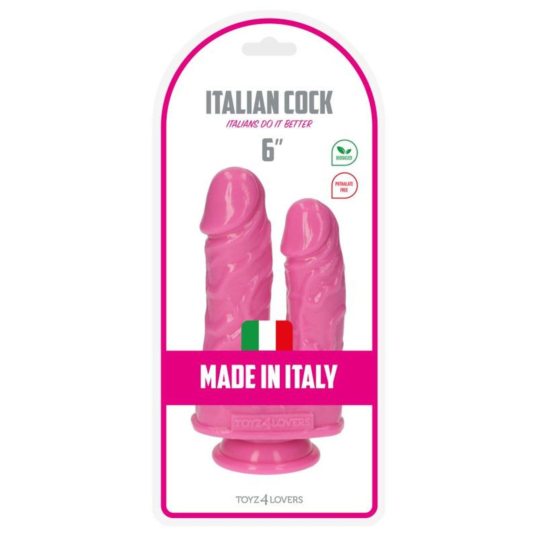 Dildo dublu Caino e Abele PVC roz 15,5 cm