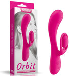 Vibrator USB Lovetoy LAllure Swirl din silicon, în formă de iepuraș, 20 cm
