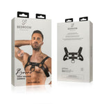 Ham de bondage reglabil Bruno, negru, pentru dormitor, fantezii