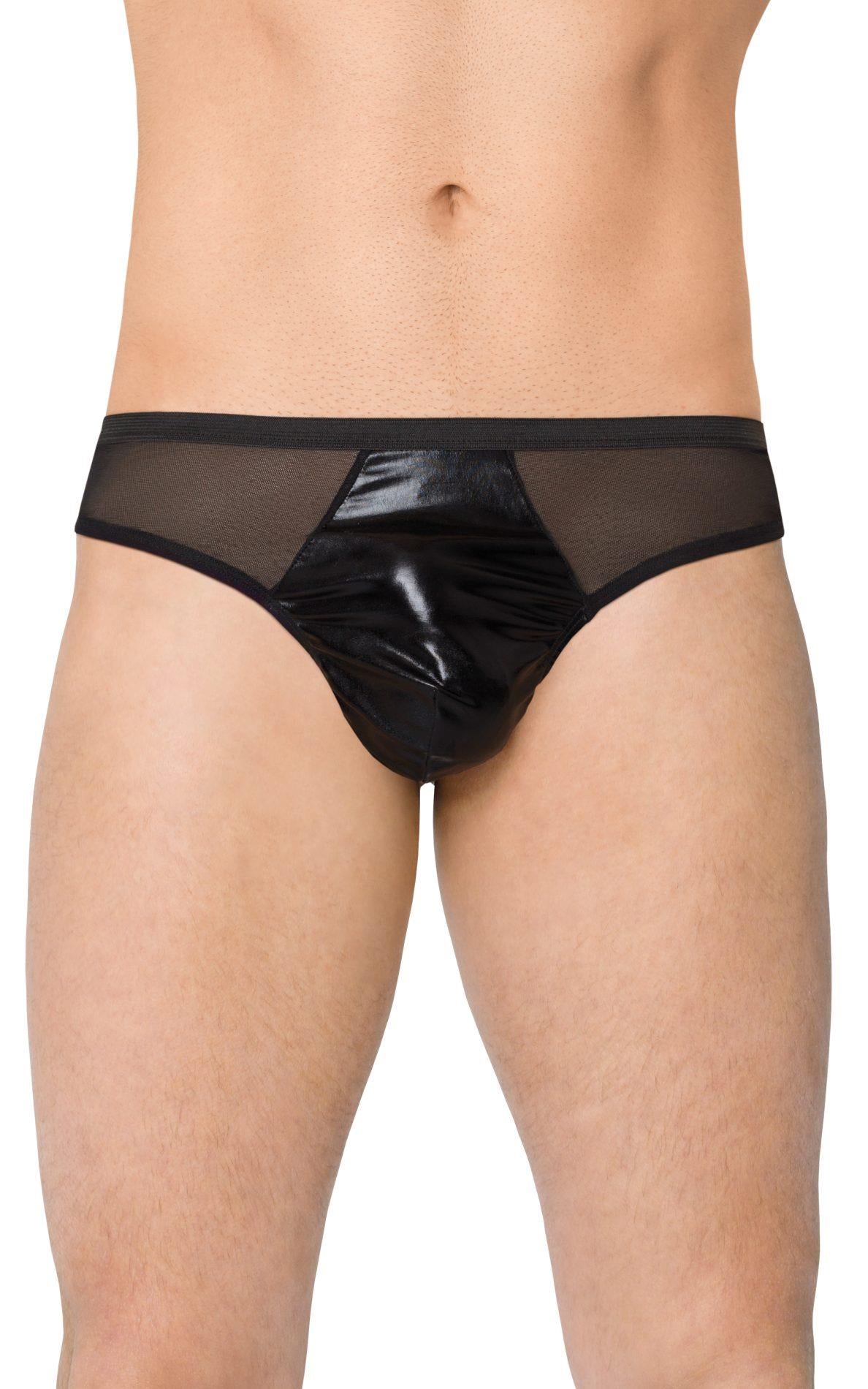 Tanga bărbătească cu croială SoftLine 4517 negru XL