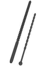 Set dilatator pentru penis Hidden Desire cu nervuri, silicon negru