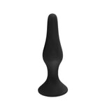 Dop anal din silicon Fantasy negru mare 12,5 cm